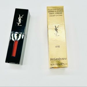 Yves Saint Lauren YSL Vinyl Creamy Lip Stain #416 Psychedelic Chili